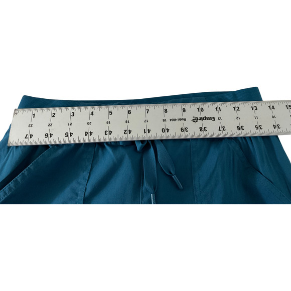 Adar Pro Women's Medium Jogger Pants Dark Teal Blue Elastic Waist Pockets - Picture 4 of 11